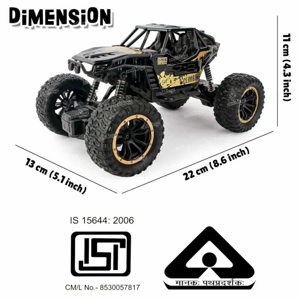 Remote Controlled  Rock Crawler Monster Truck Toy Vehicle for Kids