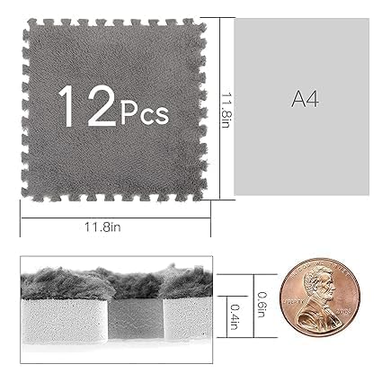 Interlocking Carpet Tiles Mat (6pc)