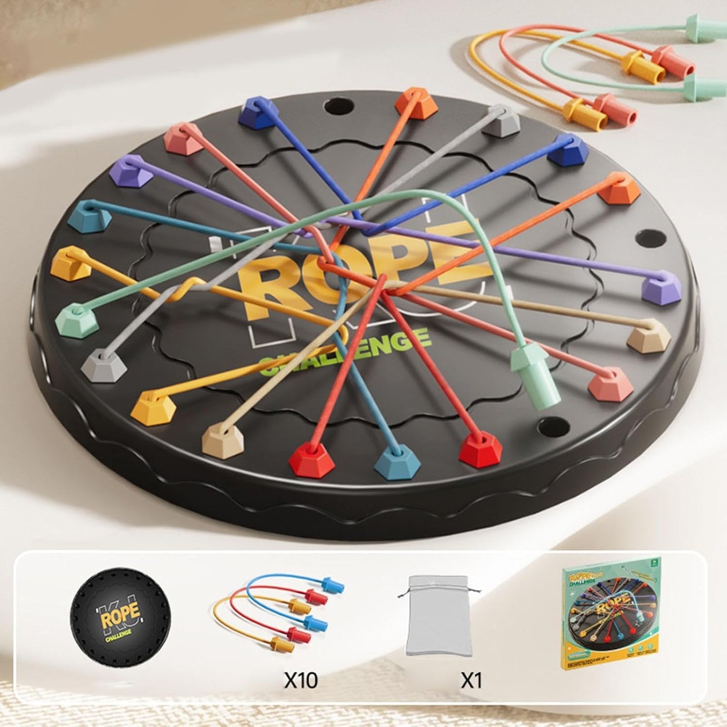 Rope Untangle Toy Sensory Social Mind Toy | 1 Set Board Game