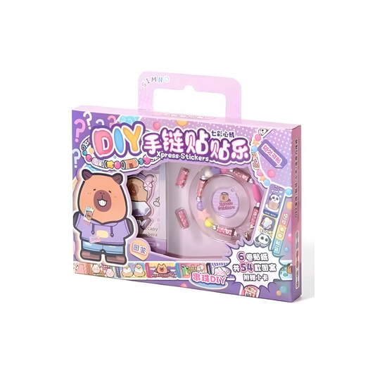 Capybara Sticker Roll and Bracelet Kit
